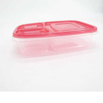 Rectangle disposable lunch square plastic box with lid packing container with lid